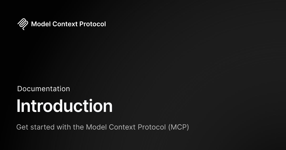 Introduction - Model Context Protocol